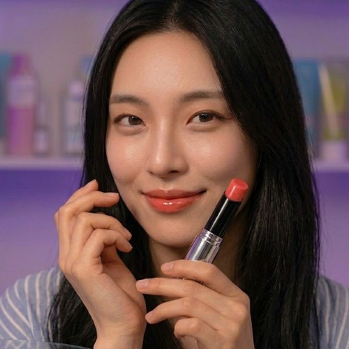 Batom Coreano de Efeito Espelho Glossy Lip Balm